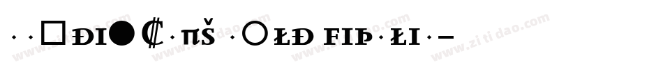 HardinCaps Bold Italic字体转换